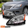 Fits 2013-2015 Sentra Headlights Replacement Light Lamps Left + Right 13 14 15