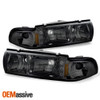 Fit 91-96 Impala Caprice Smoked LED Headlights w/Corner Lamp Left+Right 1991-1996