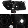 Fits 01-04 Toyota Tacoma 1Pc Black Headlights + Dark Red Tail Light Brake Lamps