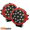 For Atv SUV/Truck 4X4 Off Road 17Pcs 7" Round Hyper White LED Fog Lights Left+Right