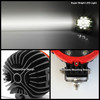 For Atv SUV/Truck 4X4 Off Road 17Pcs 7" Round Hyper White LED Fog Lights Left+Right