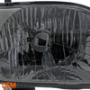Fits 01-04 Toyota Tacoma Smoked Headlight+Corner+Bumper Lamp+Dark Red Tail Light