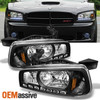 Fit 2006-2010 Dodge Charger Black LED Headlights w/Corner Lamps 06 07 08 09 10
