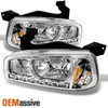 Fit 06-10 Dodge Charger LED Headlights w/Corner Signal Lamps 2006-2010 Left+Right