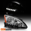 Fits 2013-2015 Sentra Chrome LED DRL Passenger Right One Side Headlight Lamp
