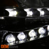 Fits 2013-2015 Sentra Chrome LED DRL Passenger Right One Side Headlight Lamp