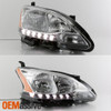 Fits 2013-2015 Sentra Chrome LED DRL Passenger Right One Side Headlight Lamp