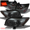 Fits 08-10 TC Smoked Projector Headlights Replacement + Smoke LED Tail Lights