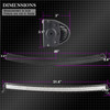 For Curved FLOOD/SPOT 49" OFFROAD 4WD SUV Truck Jeep 288W Work Lamp LED Light Bar