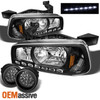 Fits 05-10 Charger LED Fog Lamps +Black LED Headlights W/Built In Corner Signal