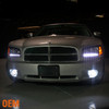 Fits 05-10 Charger LED Fog Lamps +Black LED Headlights W/Built In Corner Signal