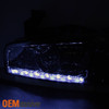 Fit 2009 2010 Dodge Charger DRL LED Smoked 1PC Headlights+Dark Red Tail Lights