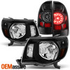 Fits 2005-2011 Toyota Tacoma [Black Out] Headlights+ LED Tail Lights Brake Lamp