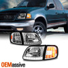 Fit 1997-2003 Ford F150 /97-02 Expedition Headlights +LED Corner Signal Lights