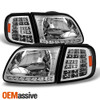 Fit 1997-2003 Ford F150 /97-02 Expedition Headlights +LED Corner Signal Lights
