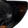 Fits 07-13 Toyota Tundra Black Smoked Headlights+Dark Red Tail Lights Brake Lamp