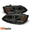 Fits Smoked 11-18 Volkswagen Jetta Sedan Headlights Lamps Pair Left+Right Set
