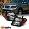 Fit 2008 2009 2010 2011 2012 Pathfinder Black Headlights Replacement Lamps