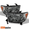 For 2007-2013 Toyota Tundra Smoked Headlight+Black Smoke Full LED Tail Lights
