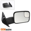 Fit 2002-2008 Dodge Ram Passenger Manual Rotatable Towing Trailer Side Mirror
