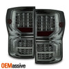 For 2007-2013 Toyota Tundra Smoked Headlights+Smoke Full LED Tail Brake Lights