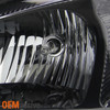Fits 04-08 Grand Prix Black Bezel Headlights Replacement + LED Black Tail Lights