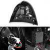 Fits 04-08 Grand Prix Black Bezel Headlights Replacement + LED Black Tail Lights