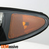 Fits 97-03 Grand Prix Black Bezel Headlights Replacement + LED Black Tail Lights