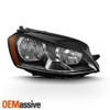 Fits 15-19 Volkswagen Golf Chrome Passenger Side Halogen Headlights Replacement