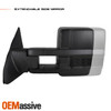 For 07-21 Toyota Tundra Black Power Towing Mirrors w/ Heated | Blind Spot