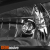 For 2008-2012 Chevy Malibu LED Light Tube Headlights Head Lamps- Black Housing