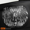 Fits 04-06 Elantra Black Bezel Headlights Lamp Replacement Left+Right 2004-2008
