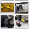 Fits 2011-2013 Honda Odyssey Headlights + Yellow Fog Lights w/Switch+Wiring