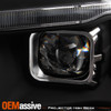 Fit 09-18 Dodge Ram Dual Projector Len Switchback DRL| LED Smoke Tail Lights