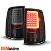Fit 09-18 Dodge Ram Dual Projector Len Switchback DRL| LED Smoke Tail Lights