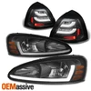 Fits 04-08 Pontiac Grand Prix LED Light Tube Headlights + Tail Lights [Black]