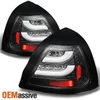 Fits 04-08 Pontiac Grand Prix LED Light Tube Headlights + Tail Lights [Black]