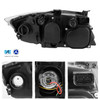 Fits 06-08 BMW E90 Sedan LED Halo Black Projector Headlights + Red Tail lamp