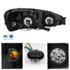Fit 04-08 Pontiac Grand Prix LED Light Black Headlights + Dark Red Tail Lamps