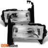 Fit 97-04 Dodge Dakota Pickup 98-03 Dodge Durango SUV Clear Lens Headlights Pair