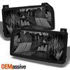 Fit 92-96 Ford F150 F250 BRONCO SMOKED HEADLIGHTS LAMPS L+R AFTERMARKET