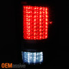 Fits 09-18 RAM Pickup Reverse Turn Signal Smoke *Full LED* Taillights Brake Lamp