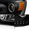 Fit 06-08 Dodge Ram Pickup Black Projector Headlights Replacement LeftA+Right