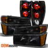 Fit 04-12 Colorado / Canyon Smoked Headlights + Black Tail Lights  Replacement