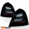 Fit 04-08 Pontiac Grand Prix LED Bar Black Headlights + Tail Lamps [Smoke Len]