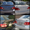 Fits 03-08 Toyota Corolla Ce Le S Trunk Spoiler Wing W/LED Brake Light Paintable