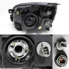 Fit 2004-2012 Mitsubishi Galant Halogen Headlights Black Lamps Replacment Pair