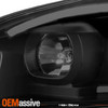 For Black Smoke 06-13 Chevy Impala Projector Headlight + LED Black Tail Light