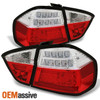 Fits 06-08 BMW E90 Sedan LED Halo Chrome Projector Headlights + Red Tail lamp
