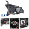 Fits 2013-2015 Sentra LED Light Bar Projector Black Headlights+Smoked Fog Lamp